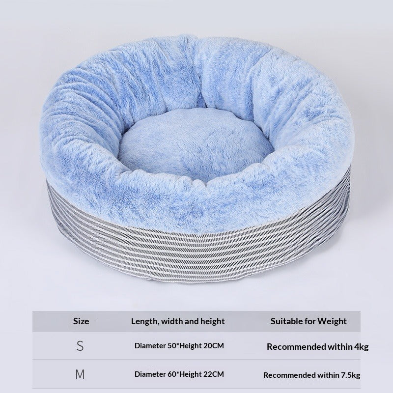 Warm Semi-Enclosed Pet Bed for Cats and Dogs