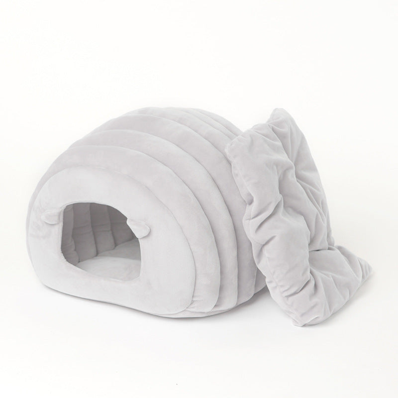 Sheep Bed for Cats - Semi-Enclosed Sleeping Bag
