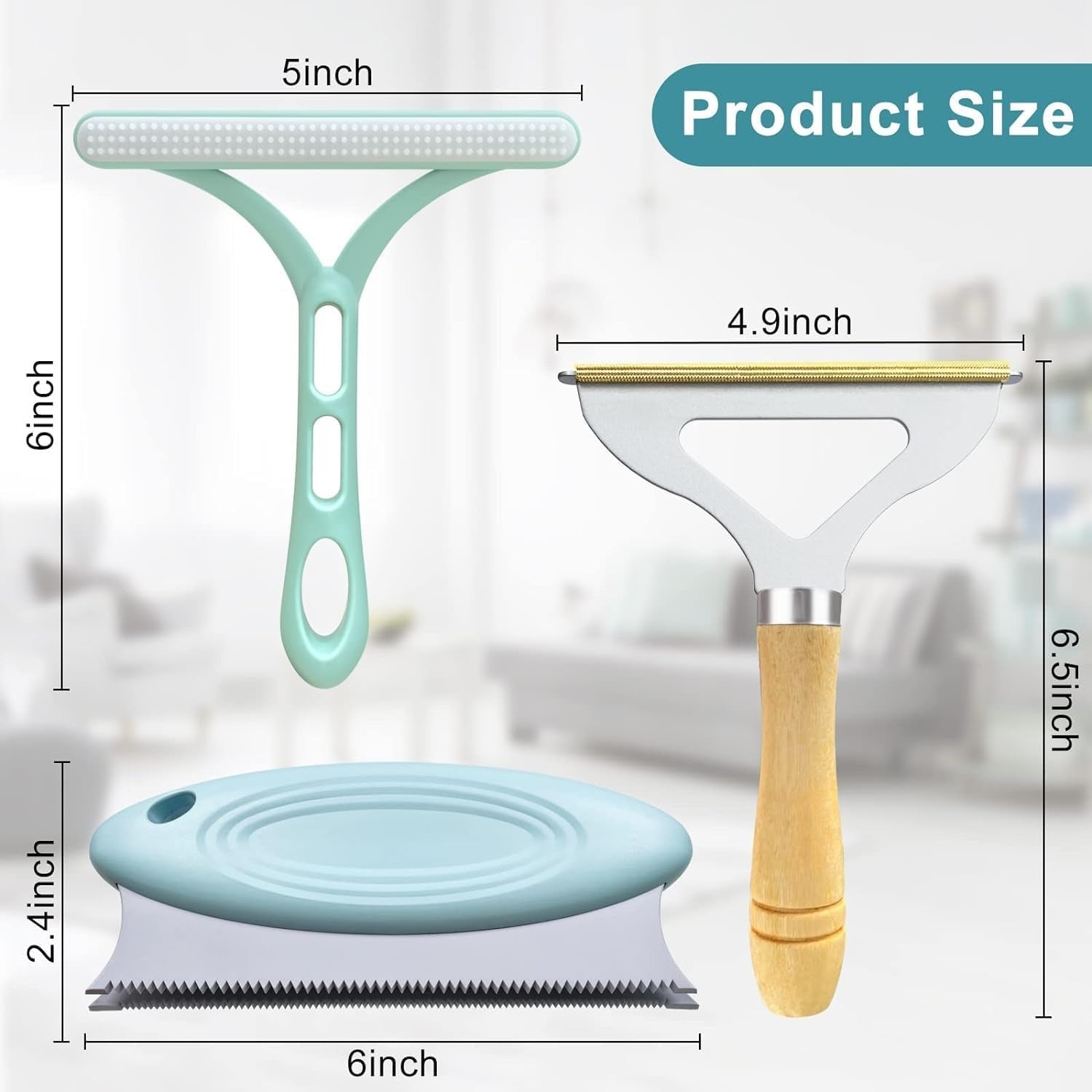 3 Pack Pet Hair Remover Set