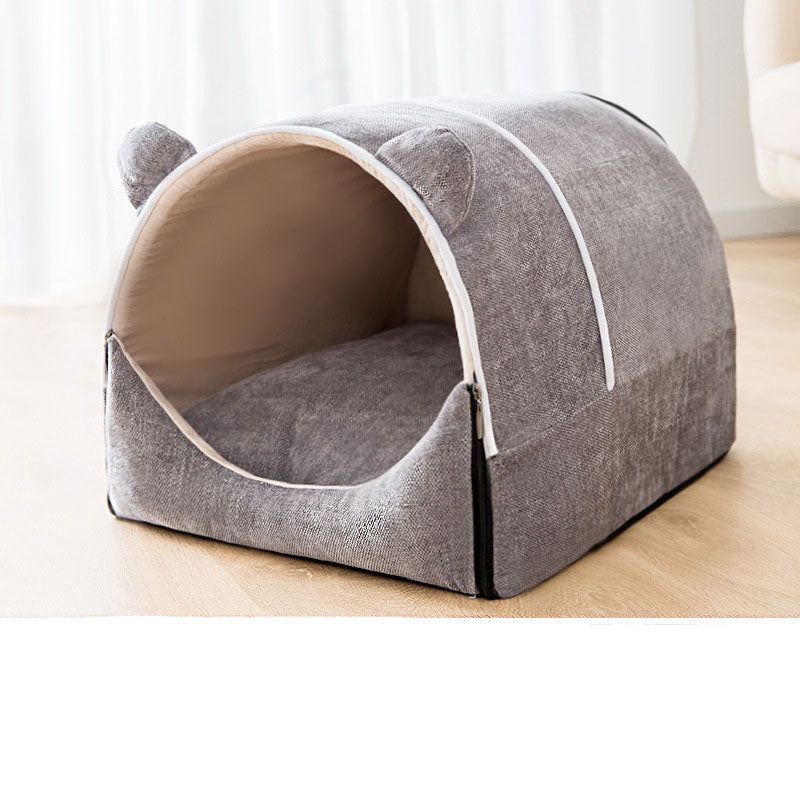 Removable Washable Enclosed Dog Kennel for Winter
