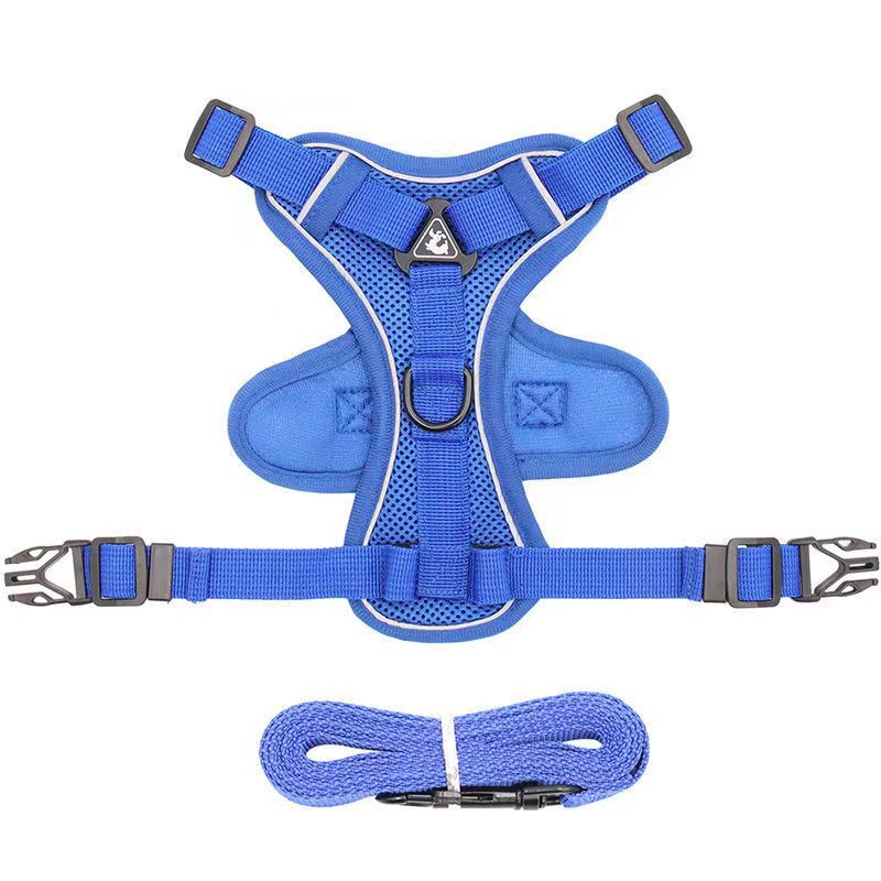 Reflective Anti-Slip Dog Traction Rope in Vest Style