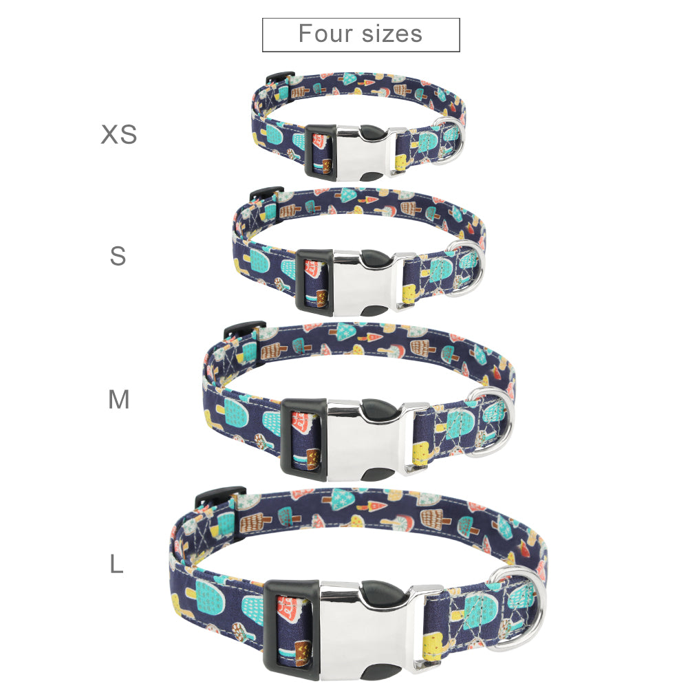 Cartoon Pattern Cute Mushrooms Pet Collar for Dogs