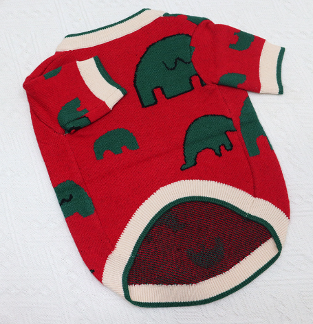 Cartoon Elephant Sweater for Short Fat Dogs