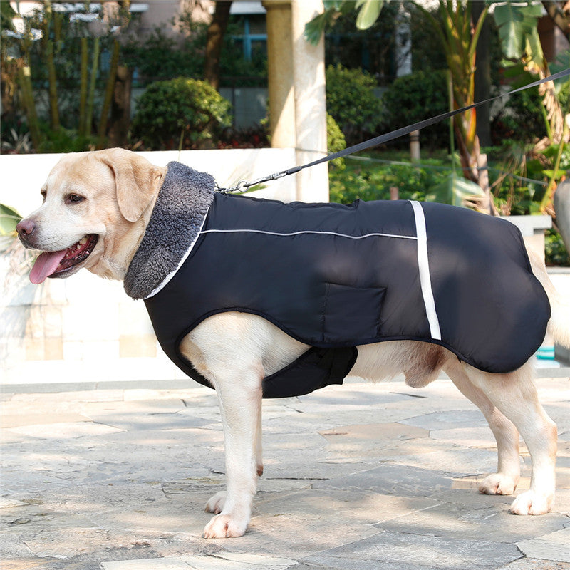 Thick Warm Vest for Medium to Large Dogs, Autumn/Winter