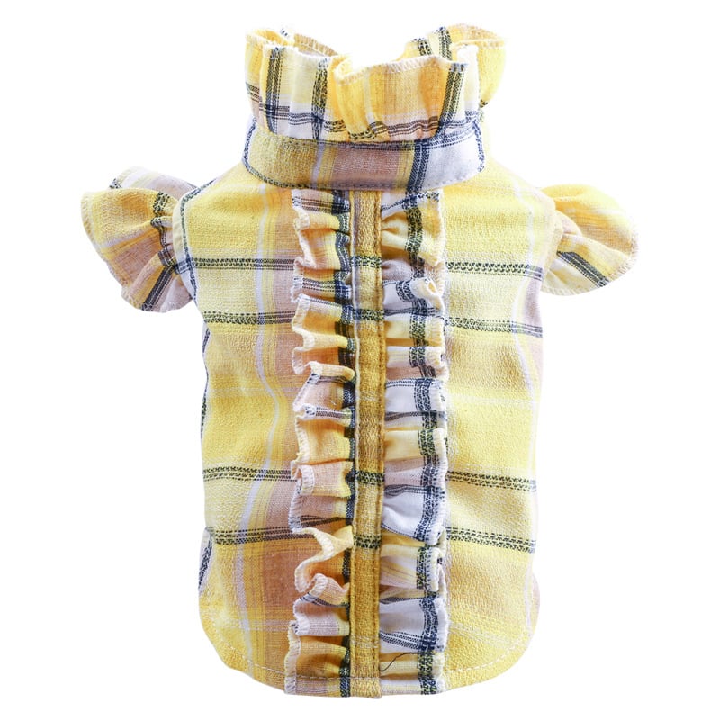 Summer Lightweight Pet Shirt for Cats with Wood Ear Design