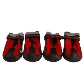 Plastic Dog Hiking Shoes - Wear-Resistant and Waterproof (One Pair)