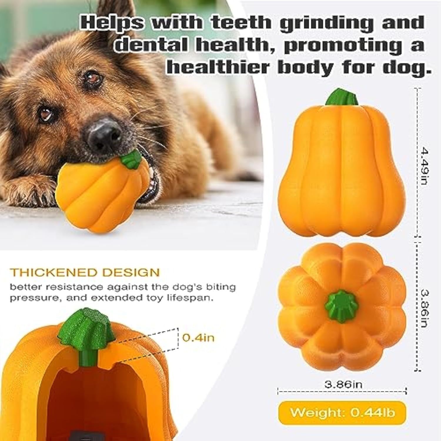 Halloween Pumpkin Dog Toy with Drawstring