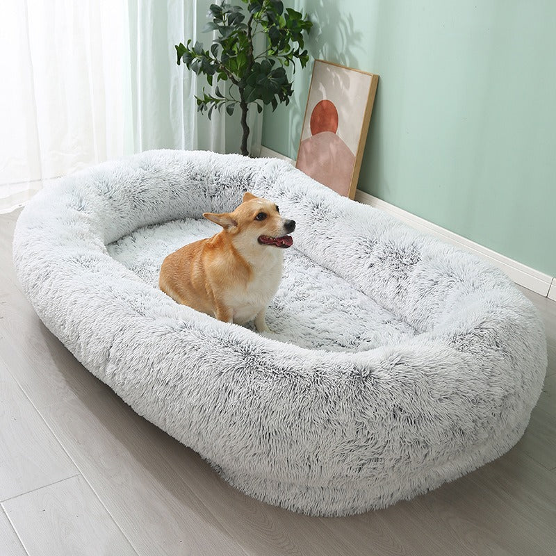 Plush Winter Warm Large Pet Bed