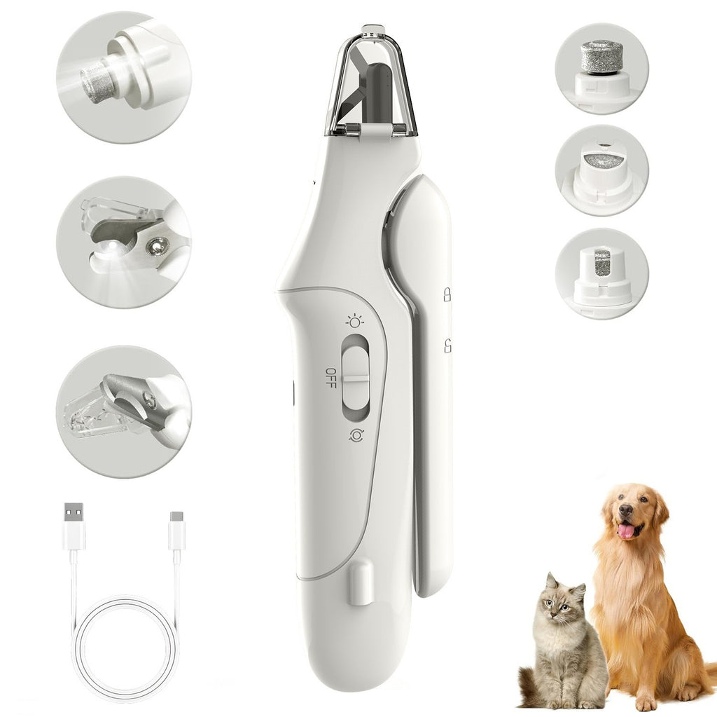Pet Electric Nail Grinder 2-in-1 Rechargeable