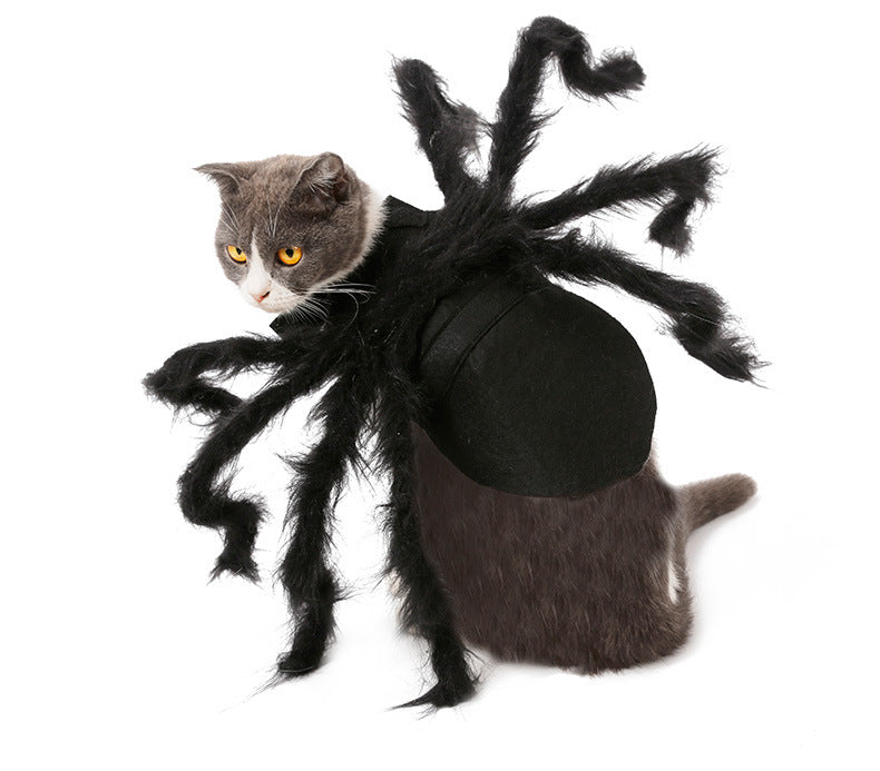 Plush Spider Costume for Pets - Party Outfit