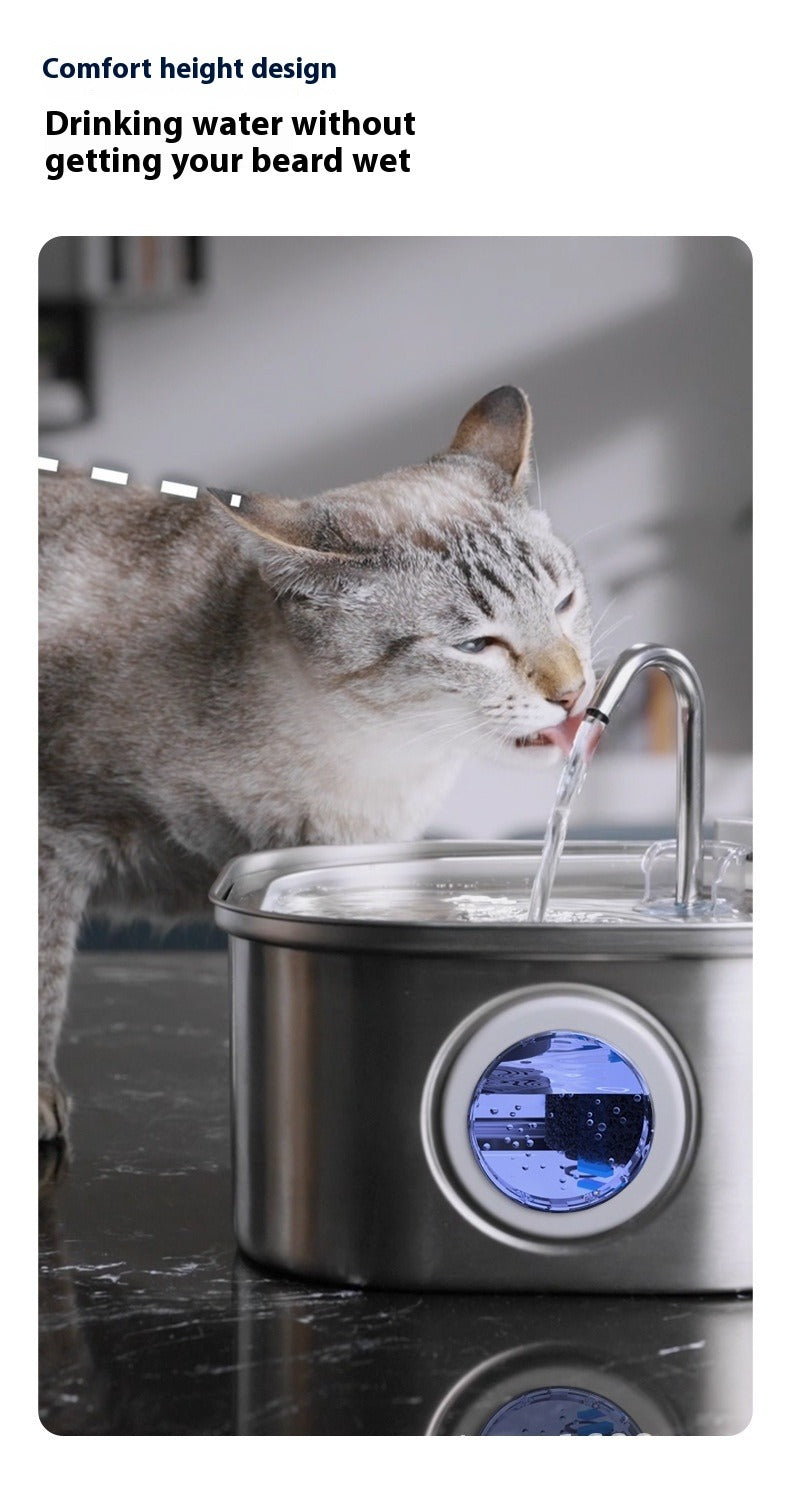 3.2L Stainless Steel Pet Water Dispenser