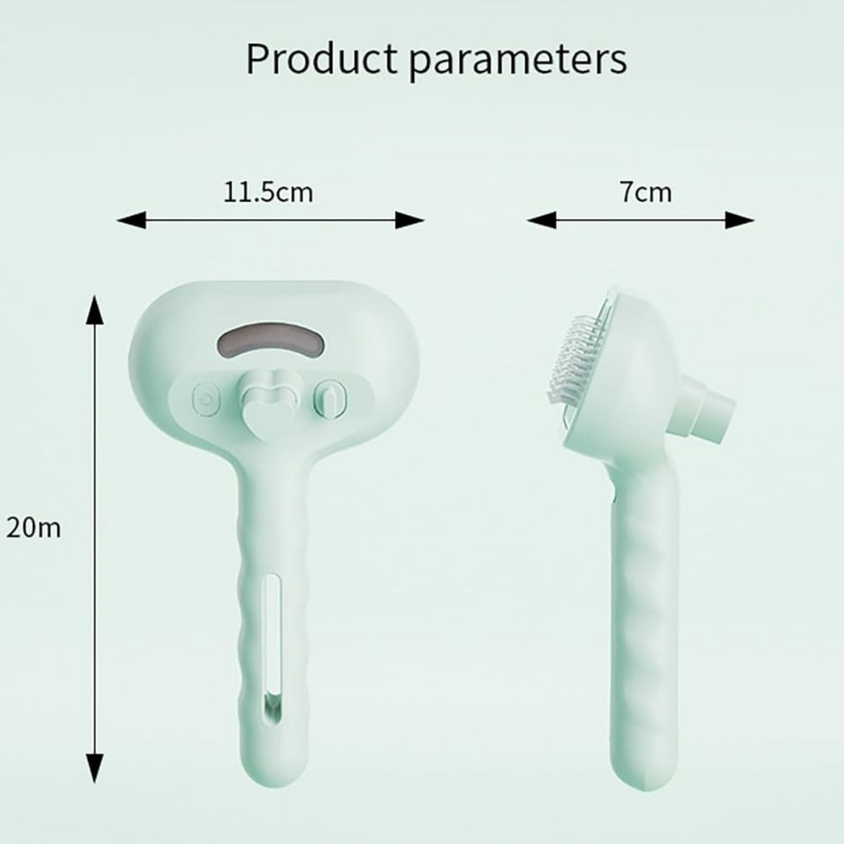 3-in-1 Self-Cleaning Pet Grooming Brush