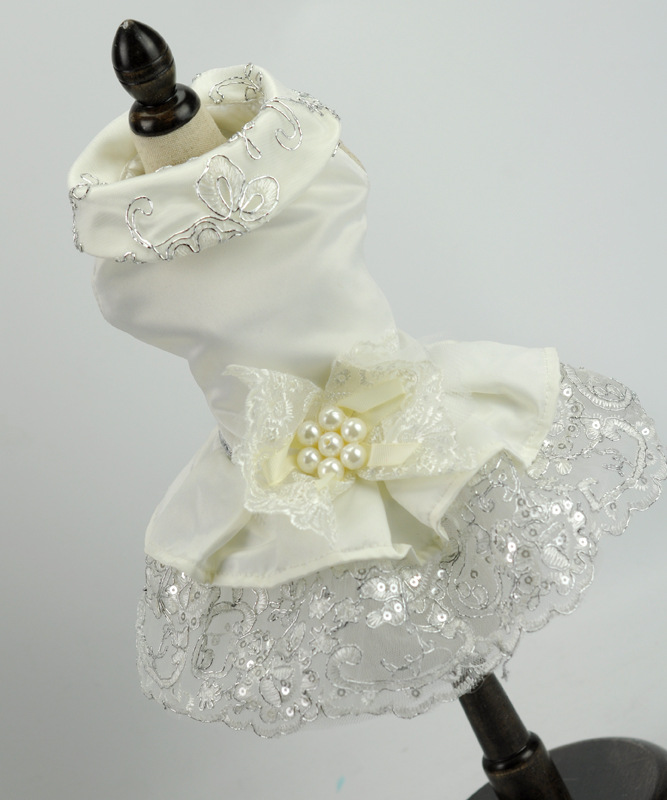 Pet Wedding Skirt Dress for Spring and Autumn