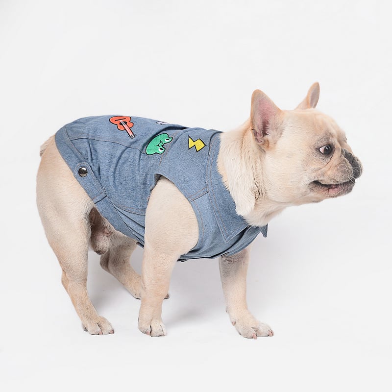 Casual Embroidered Vest for Pets