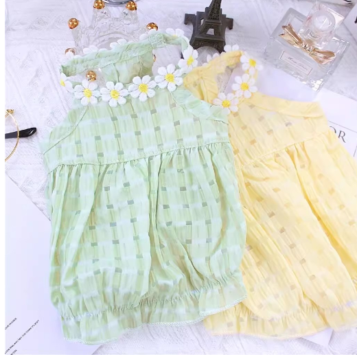 Spring Summer Puppy Dress in Pet Fashion Collection