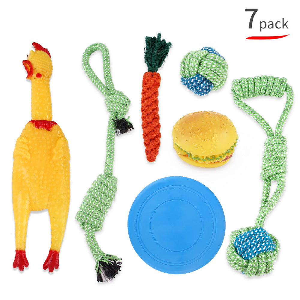 Interactive Shiba Inu Bite-Resistant Dog Toy Set