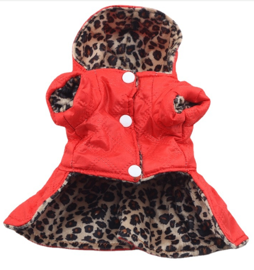 Reversible Leopard Print Cotton Dress