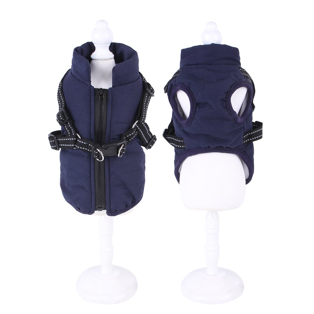 Pet Waistcoat with Chest Strap and Warm Velvet Lining