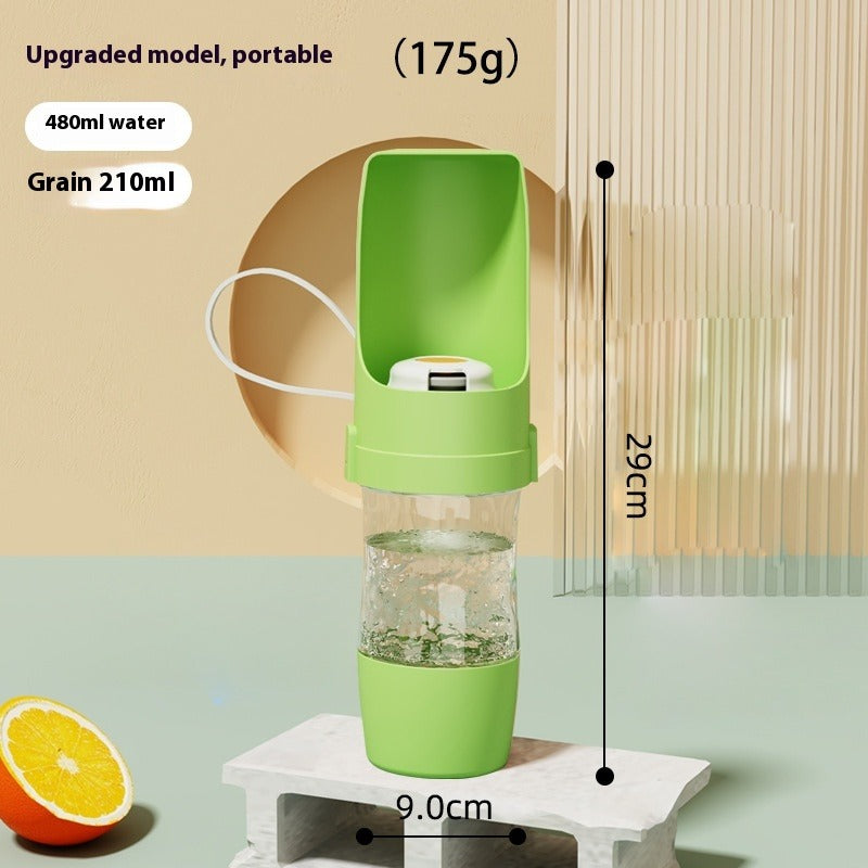 2-in-1 Travel Dog Water Bottle and Feeder