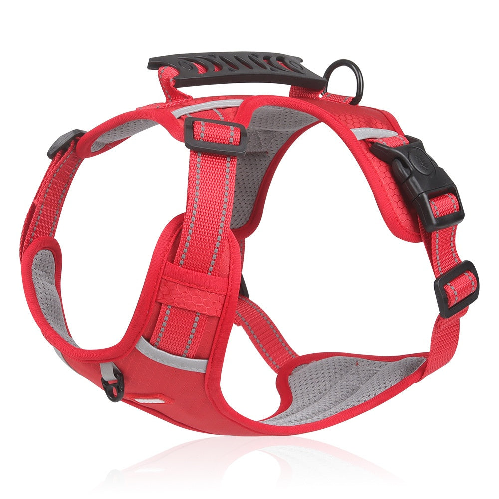 Reflective Vest-Style Pet Hand Holding Rope Harness