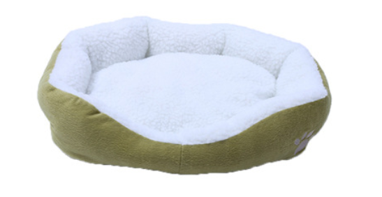 Removable Pet Bed with Warm Lamb Fleece for Dogs