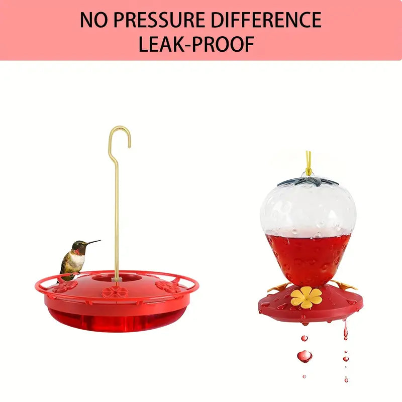 Hummingbird Feeder with 5 Ports and Hanging Hook