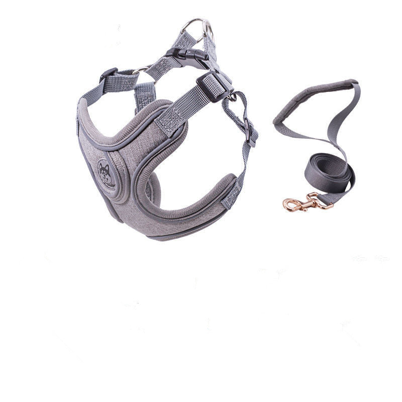 PET Strap Collar and Leash for Small to Medium Dogs