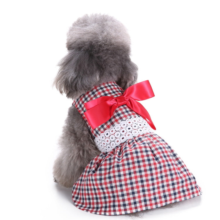 Polka Dot Pet Summer Dress - Watermelon & Strawberry
