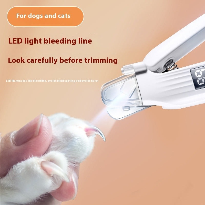 LED Pet Nail Clipper & Grinder for Dogs and Cats