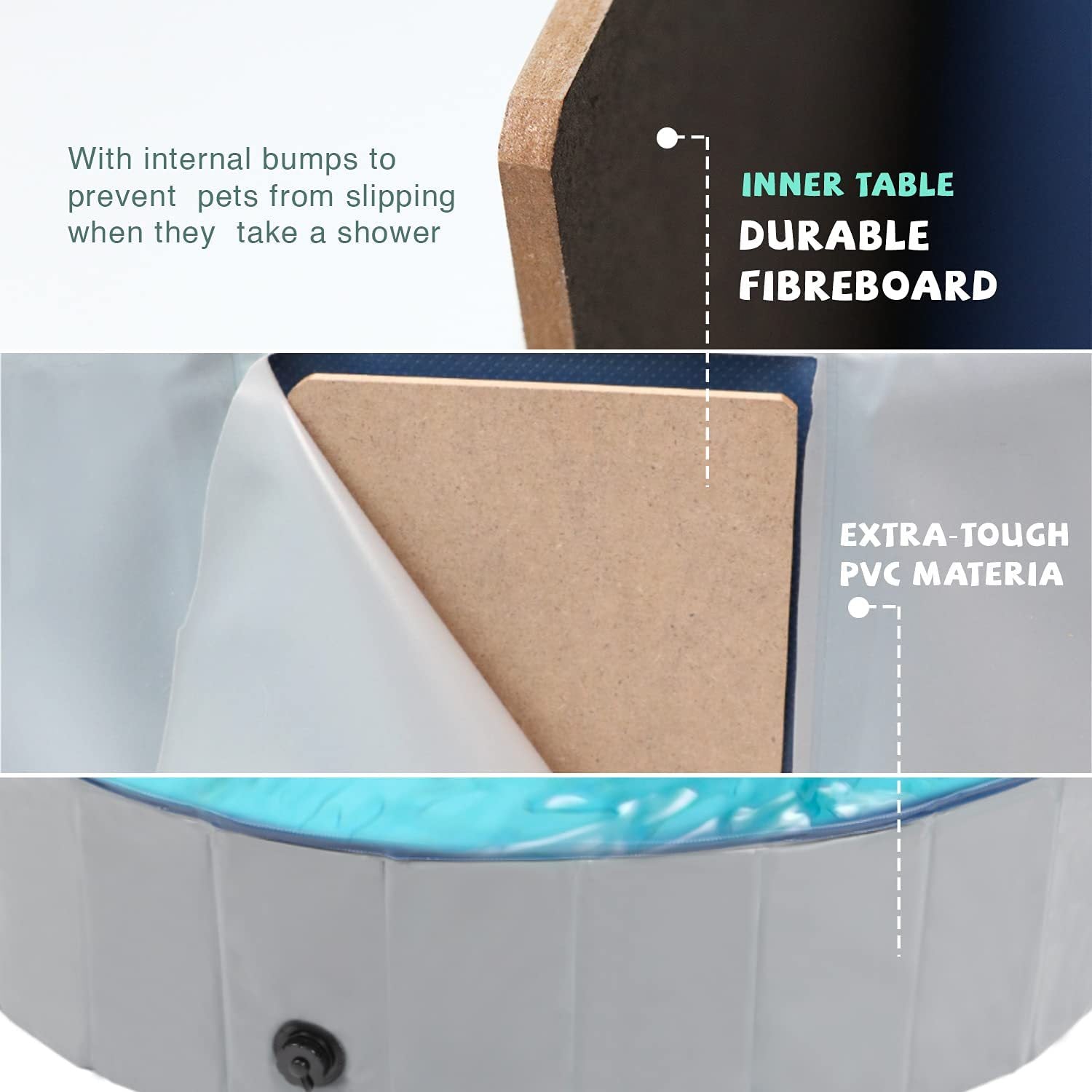 Foldable Pet Pool with Free Zipper Bag