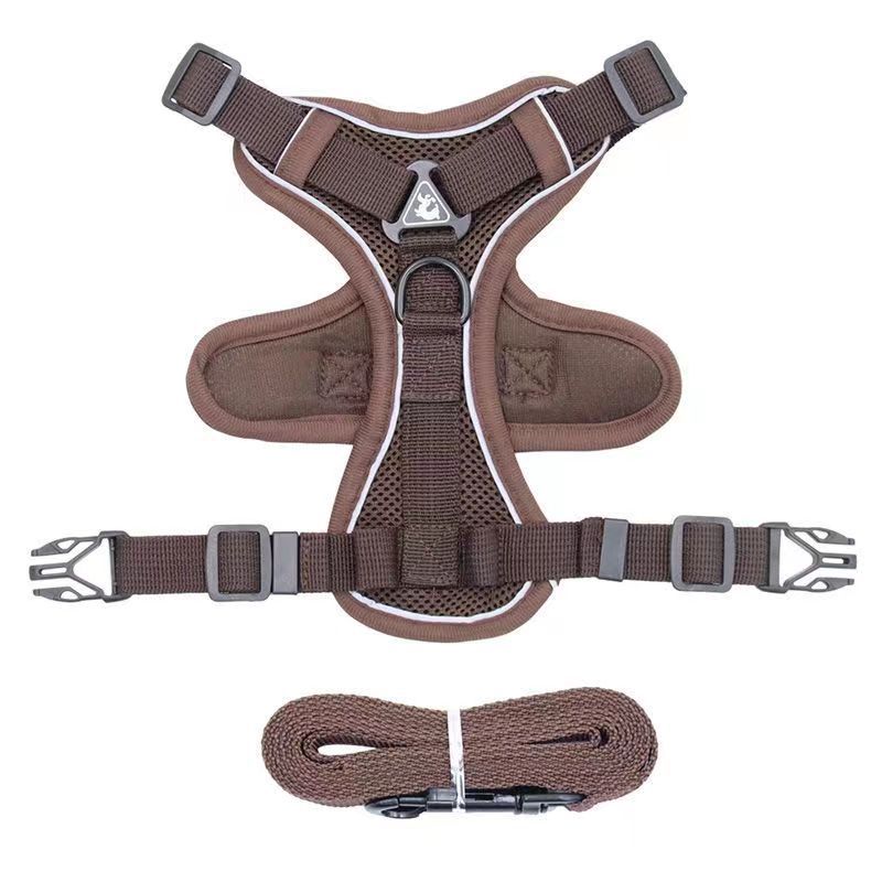 Reflective Anti-Slip Dog Traction Rope in Vest Style