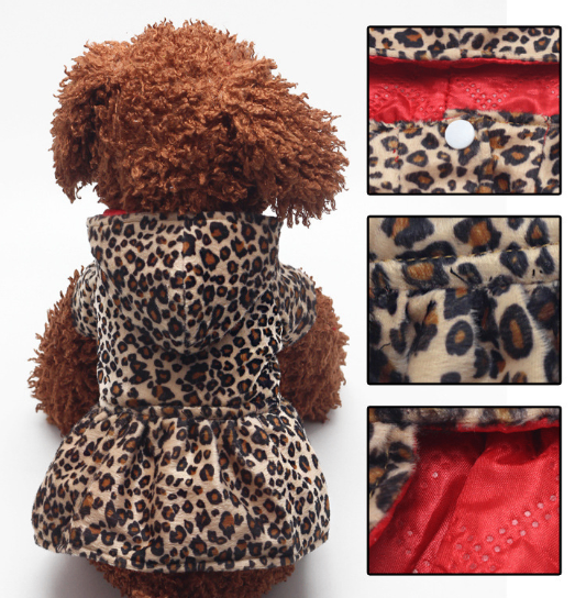 Reversible Leopard Print Cotton Dress
