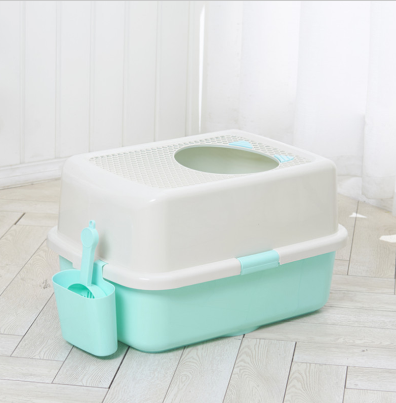 Extra Large Enclosed Cat Litter Box and Toilet