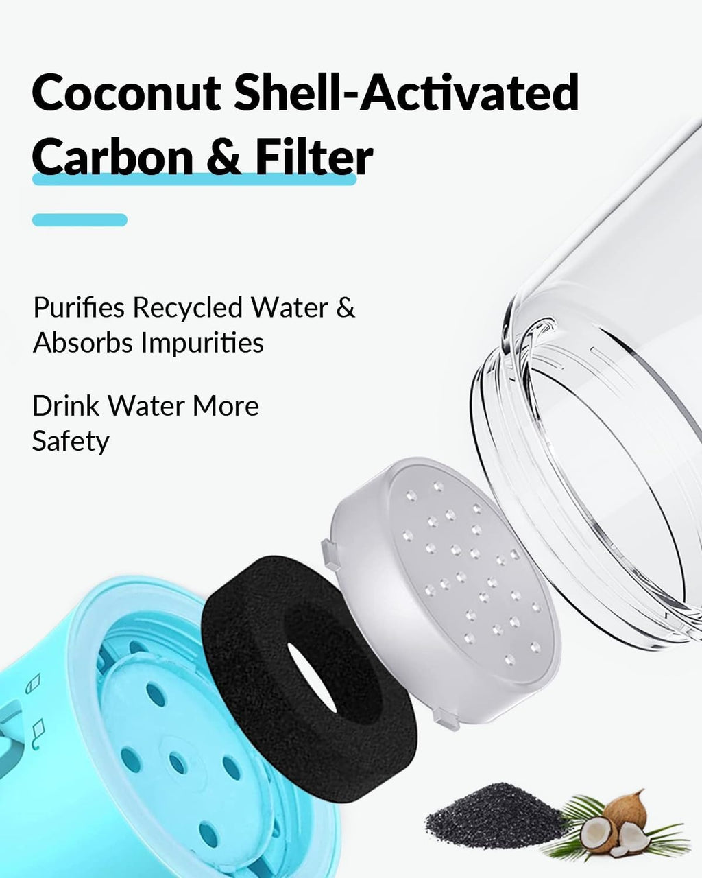Portable Pet Water Bottle with Food Container