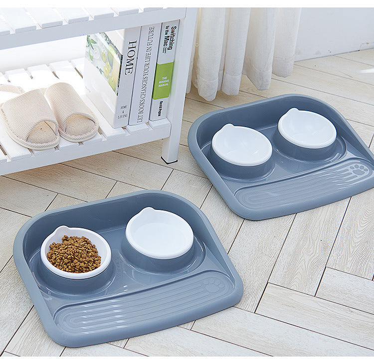 Creative Eco-Friendly Non-Slip Double Pet Bowl