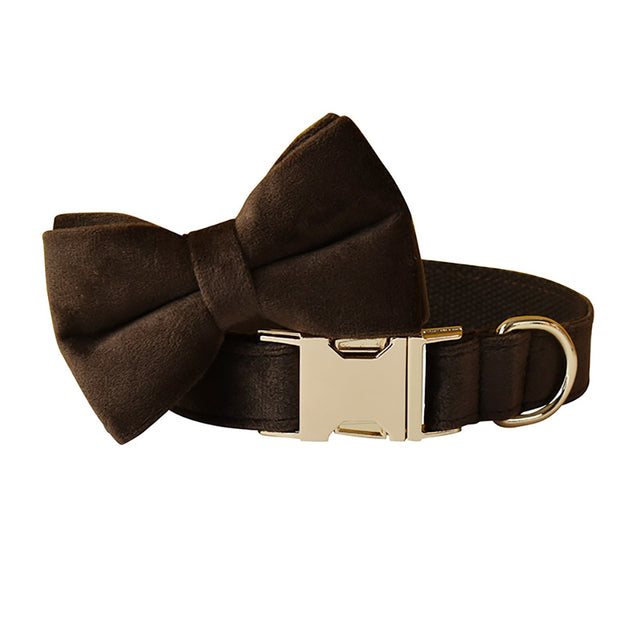 Velvet Dog Collar Pet Necklace