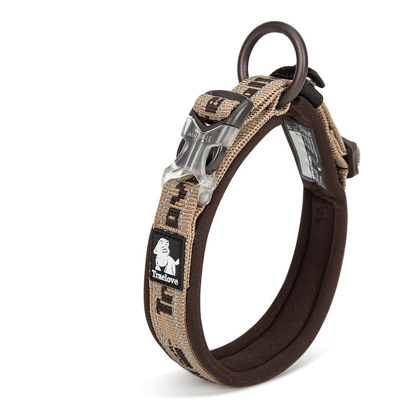 Adjustable Reflective Dog Collar with Soft Diving Fabric