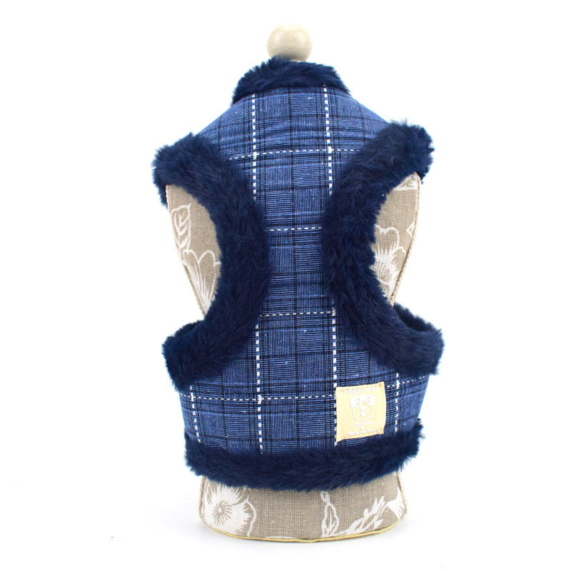 Teddy Bichon Dog Chest Strap and Lead Rope for Winter