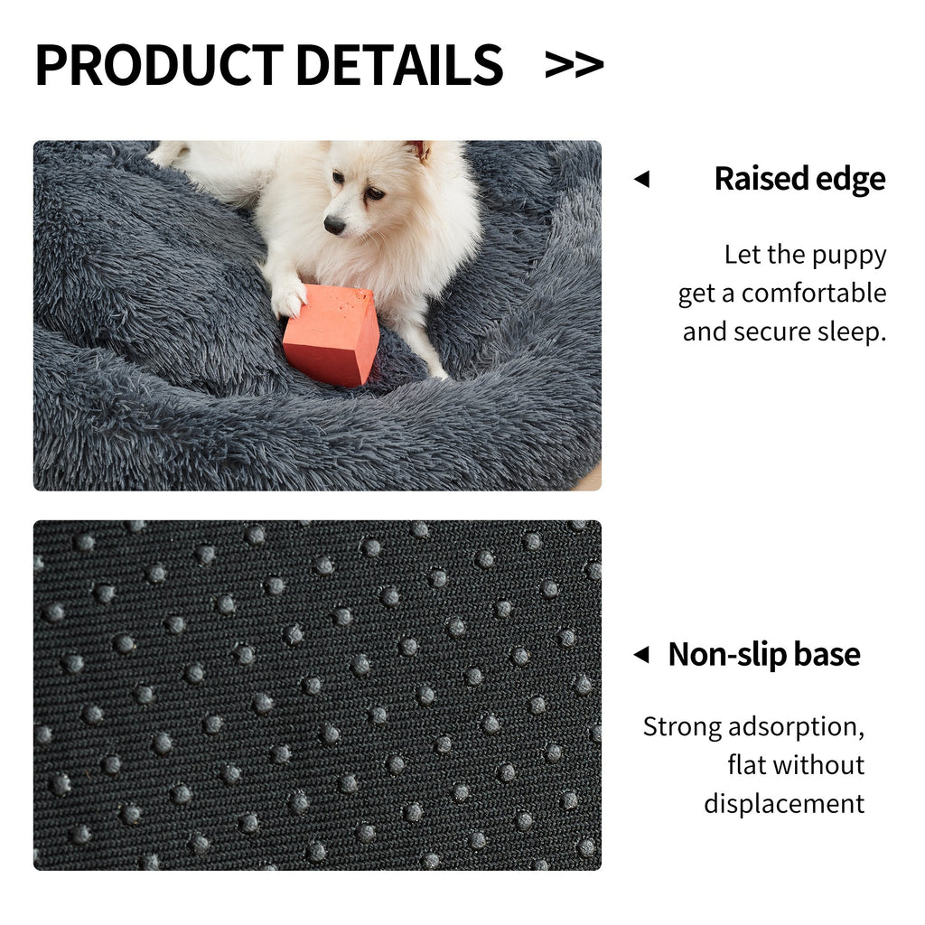 Washable Donut Pet Bed for Cats and Dogs