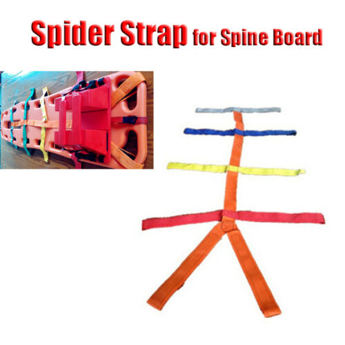 Spinal Board with Hook Straps and Stabilization Belt