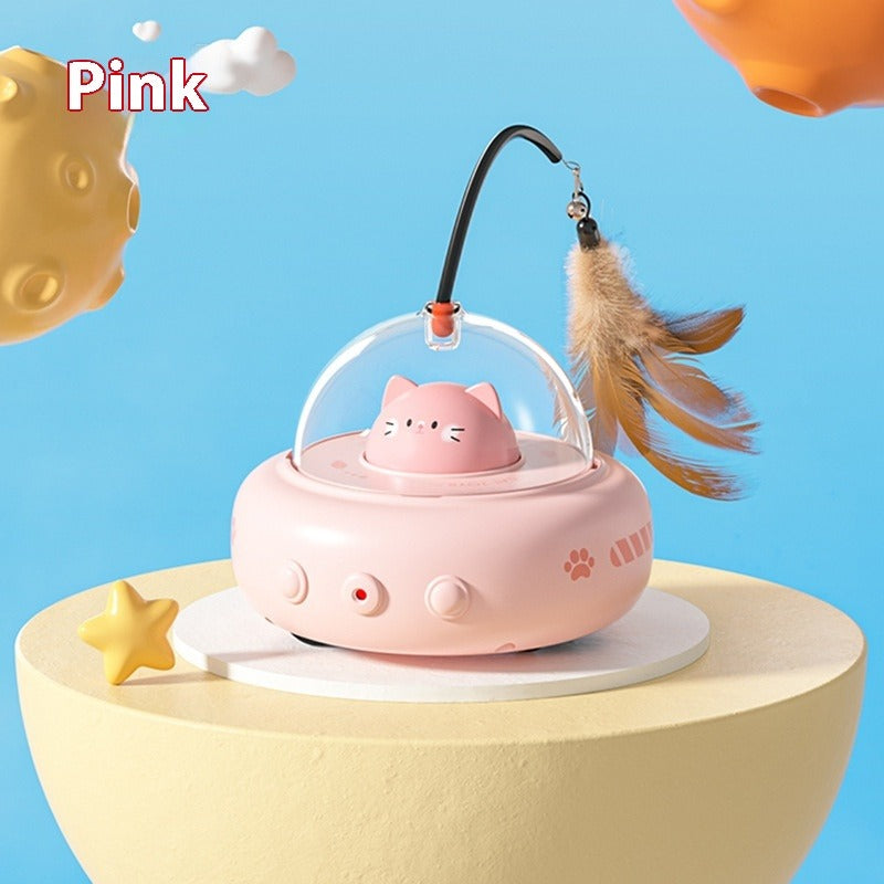 Smart Electric UFO Cat Teaser Toy