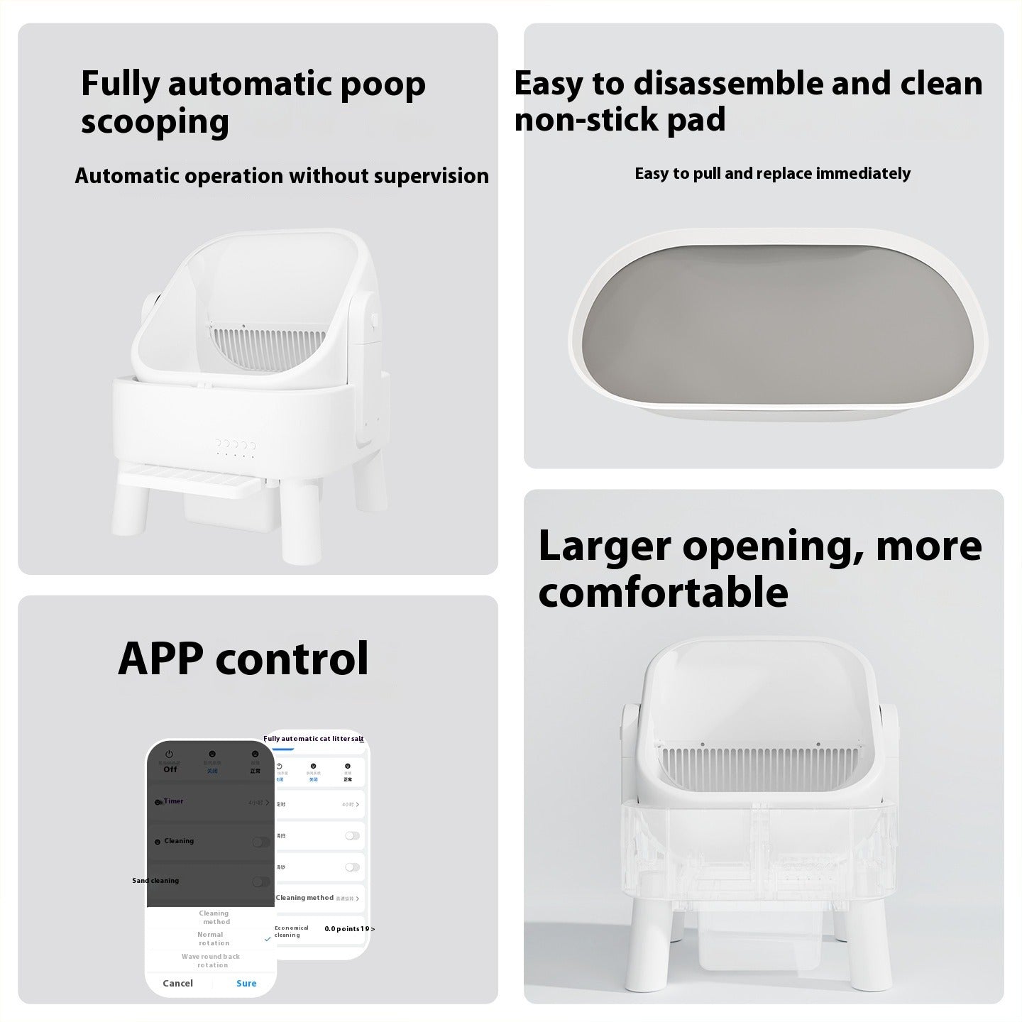 Automatic Oversized Cat Litter Box