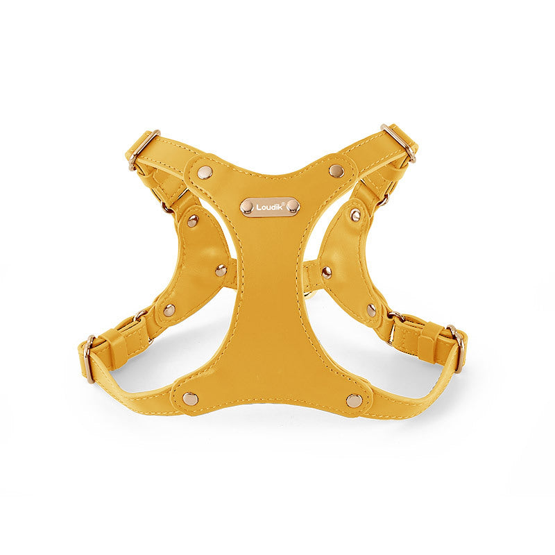 Leather Dog Chest and Back Harness