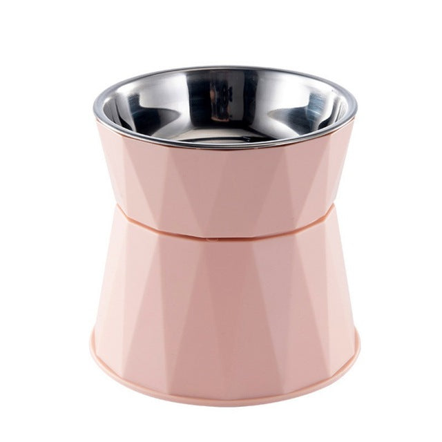 High Foot Stainless Steel Cat and Dog Bowl Feeder