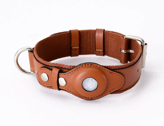 Airtag Dog Collar and Leash for Medium and Large Dogs