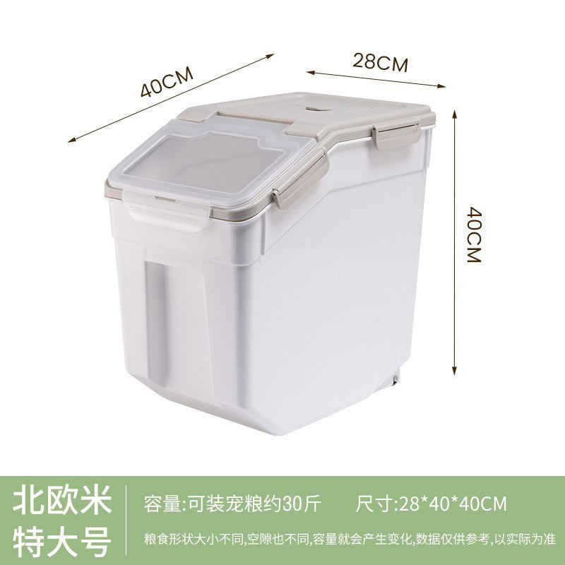 30L Cat Food Storage Bin - Moisture and Insect Proof