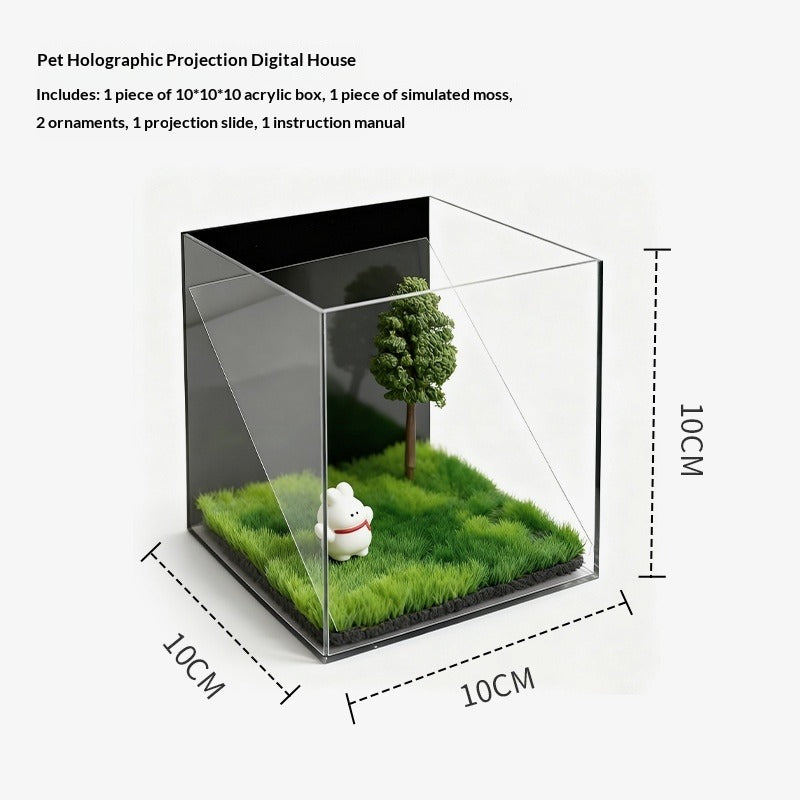 Pet Holographic Projection Digital House for Cats