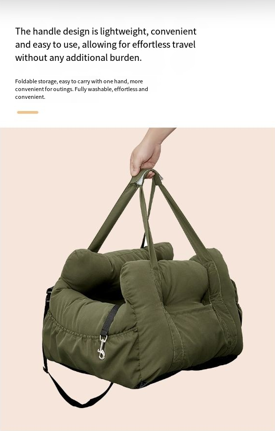 Pet Car Bed Dog Safety Seat