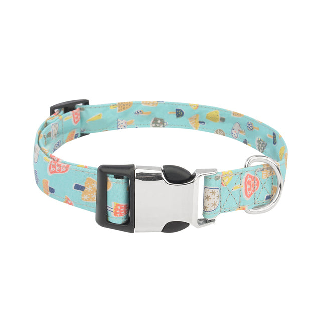 Cartoon Pattern Cute Mushrooms Pet Collar for Dogs