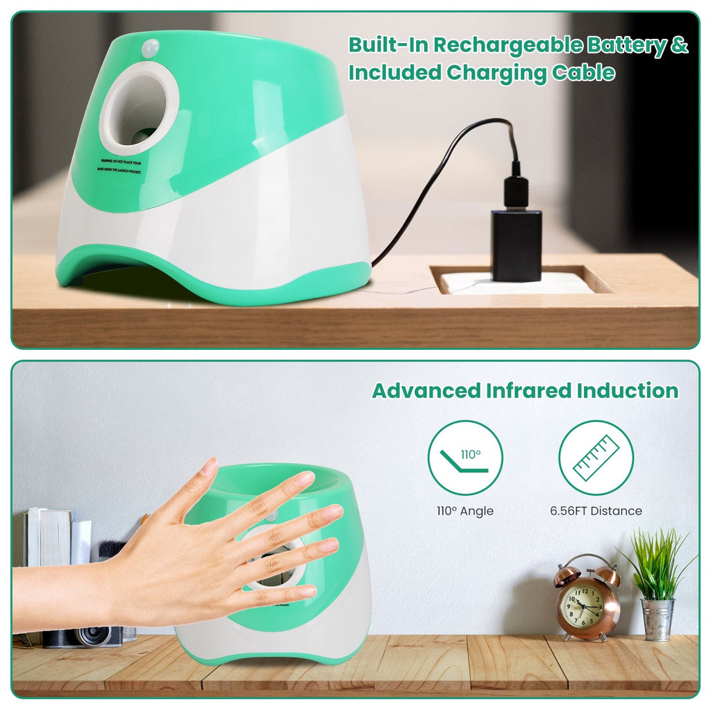Automatic Dog Ball Launcher with 6 Balls (3 Distance Settings)